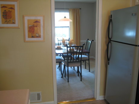 View from Kitchen to Dining Room