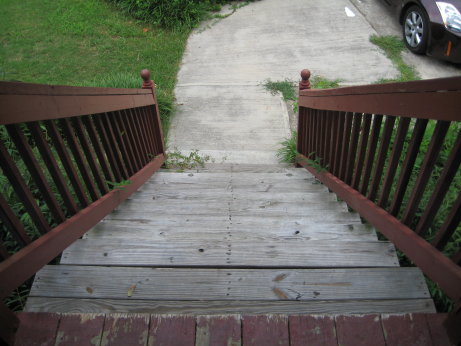 Front Steps From Porch