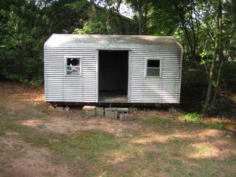 View of Shed in Back Yard 